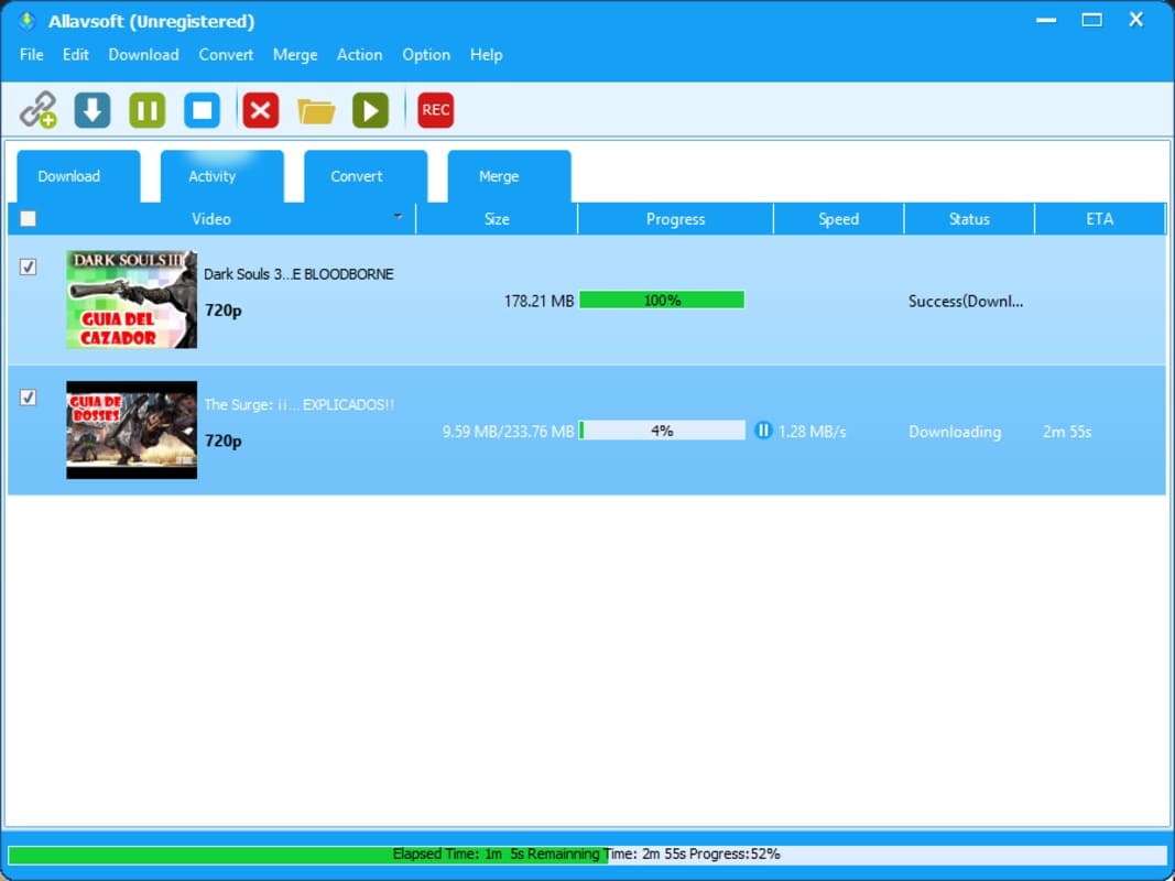 Скриншот Allavsoft Video Downloader Converter