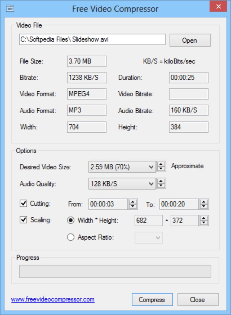 Скриншот Free Video Compressor 4