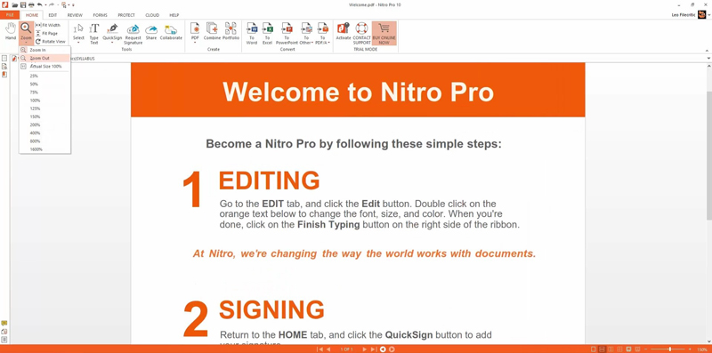 Скриншот Nitro Pro 10
