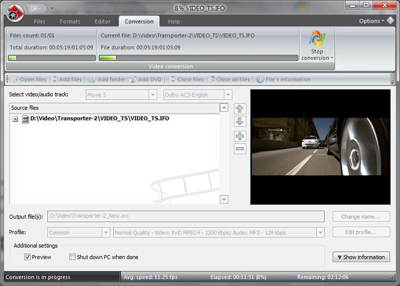 Скриншот VSDC Free Video Converter