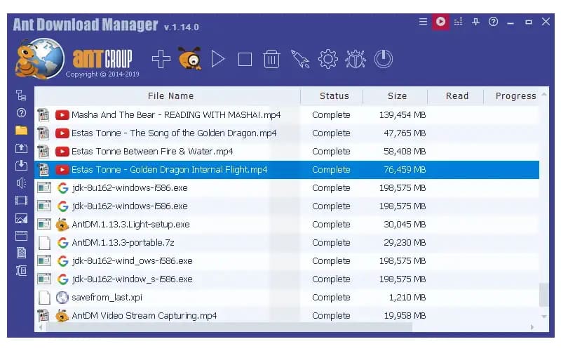 Скриншот Ant Download Manager