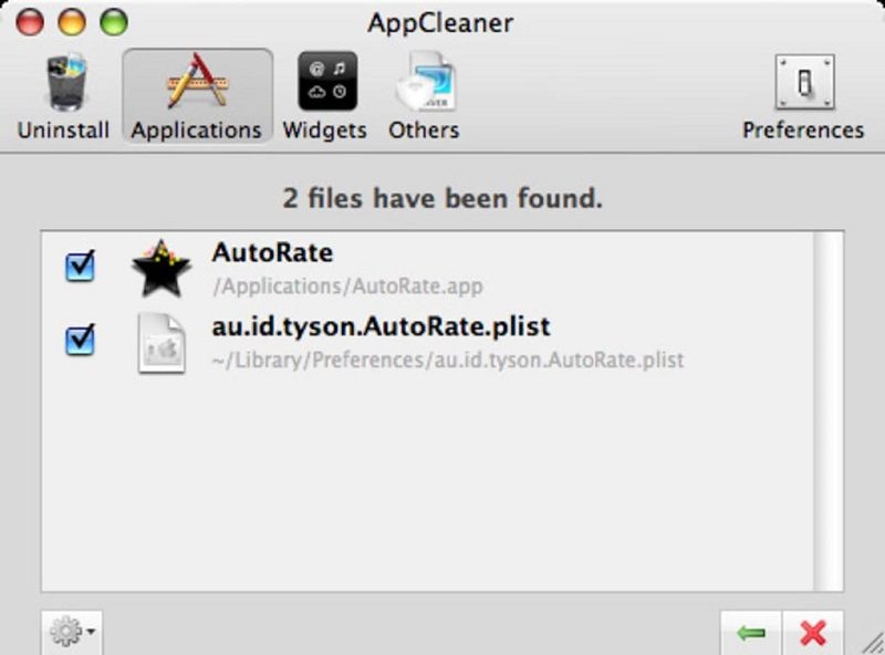 Интерфейс Appcleaner