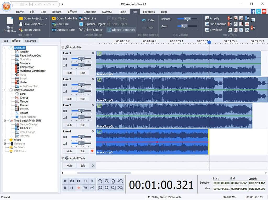Скриншот AVS Audio Editor