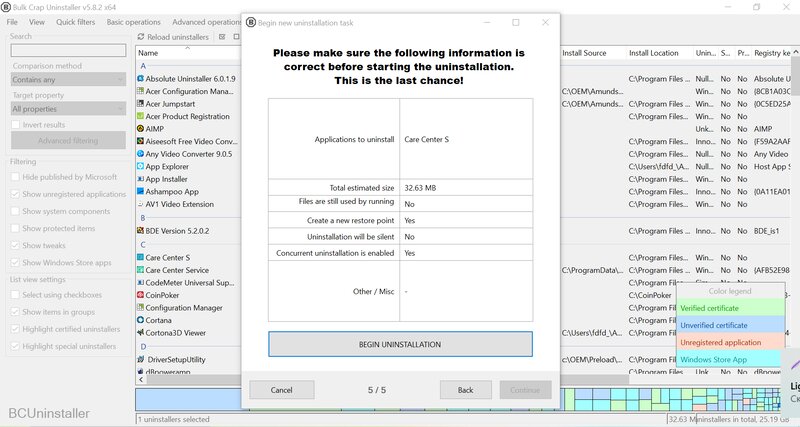 Программа Bulk Crap Uninstaller