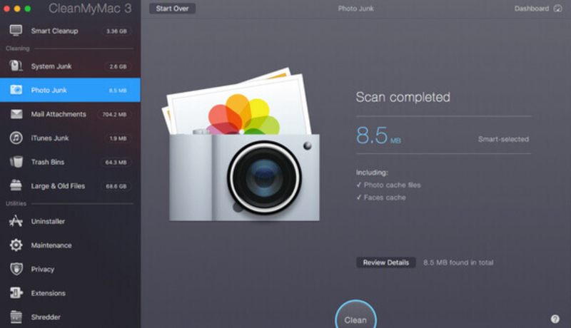 CleanMyMac скриншот