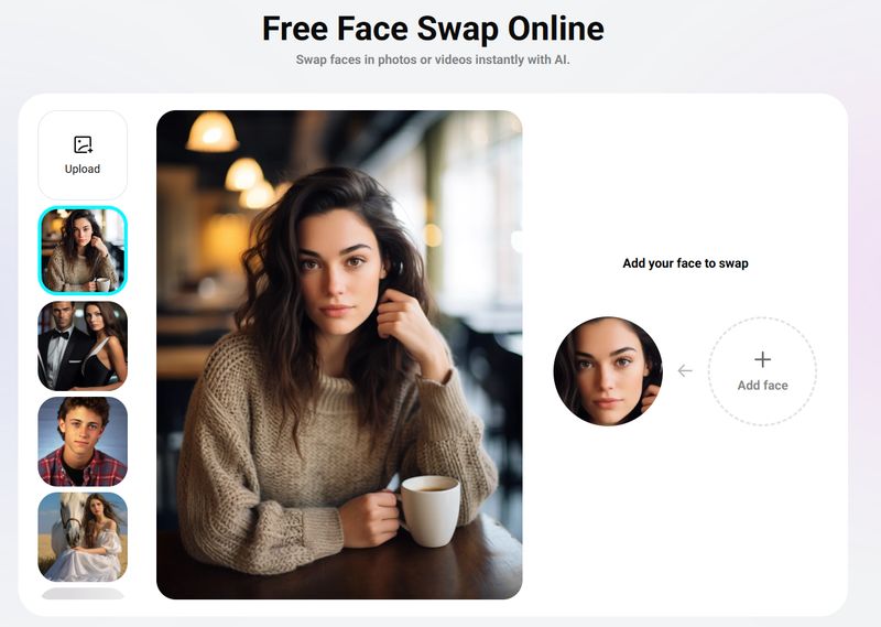 выбор фона и лица