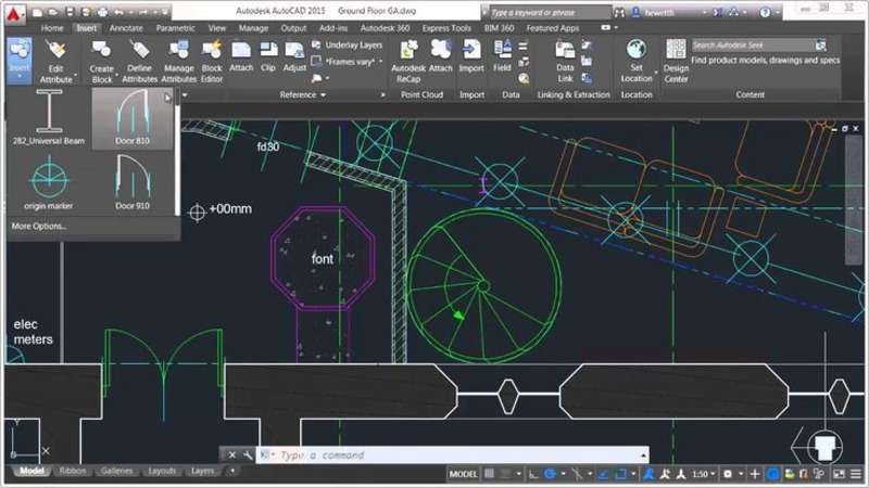 скриншот AutoCAD