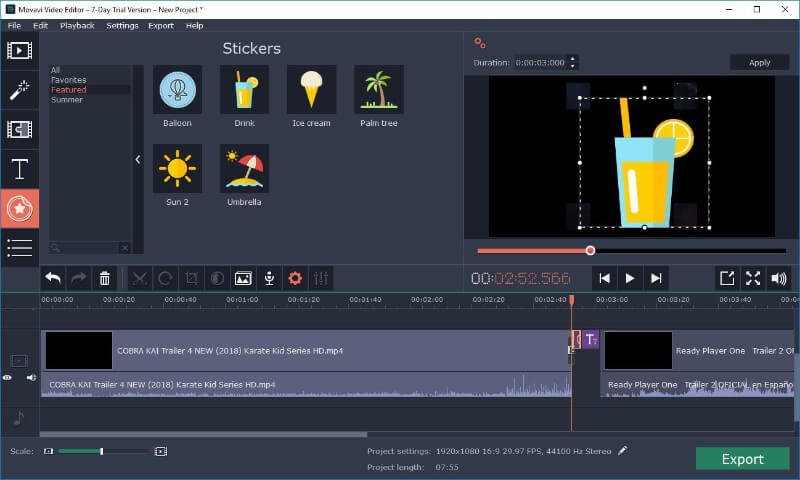 Скриншот Movavi Video Suite