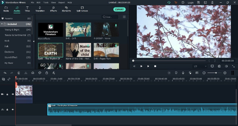 Скриншот Wondershare Video Editor