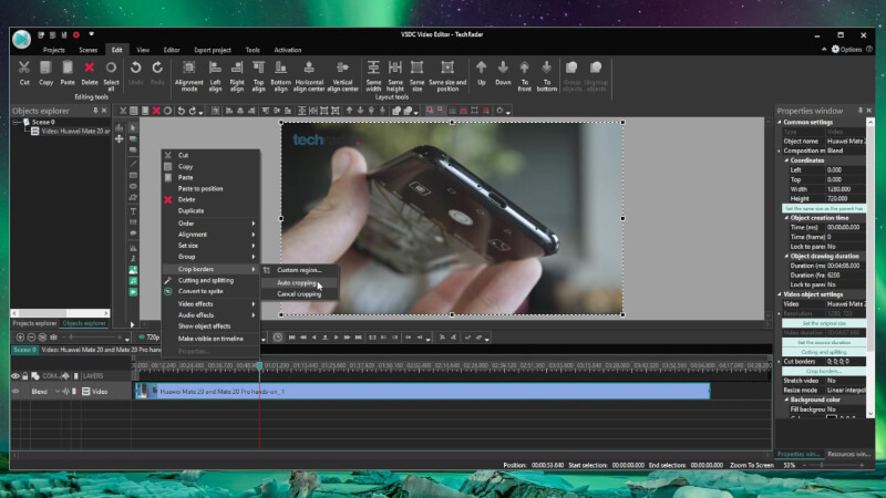 Скриншот VSDC Video Editor