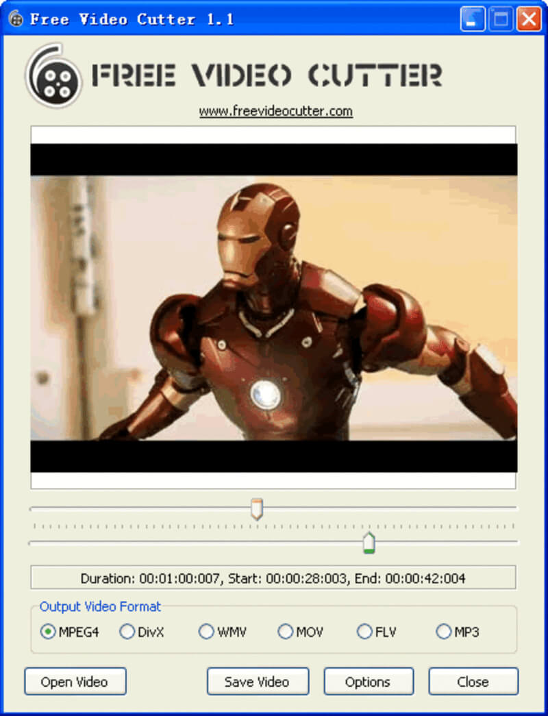 Скриншот Free Video Cutter