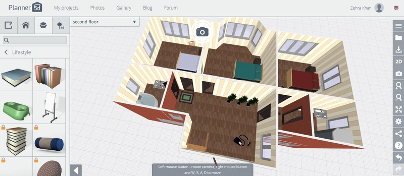 скриншот Planner 5D