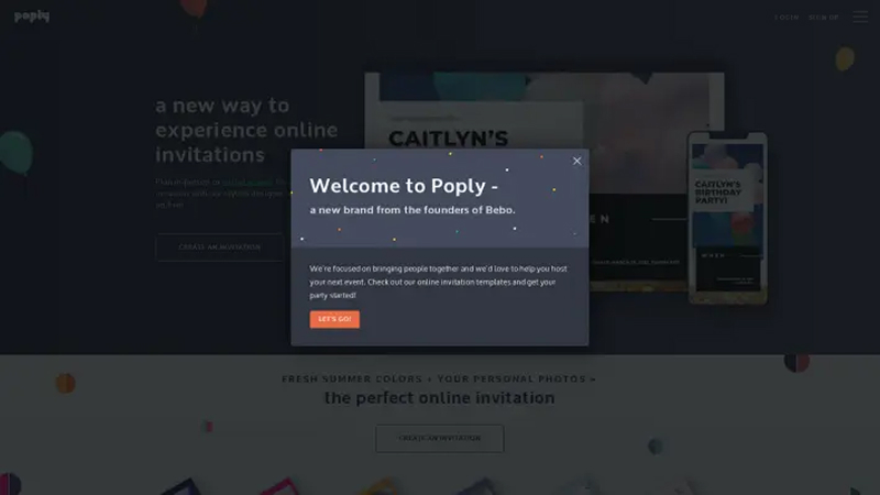 интерфейс Poply