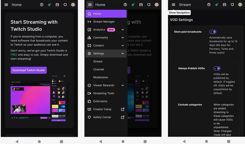 приложение Twitch на телефон