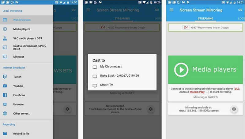 скриншот приложения Screen Stream Mirroring