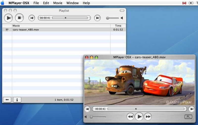 Скриншот программы MPlayerX