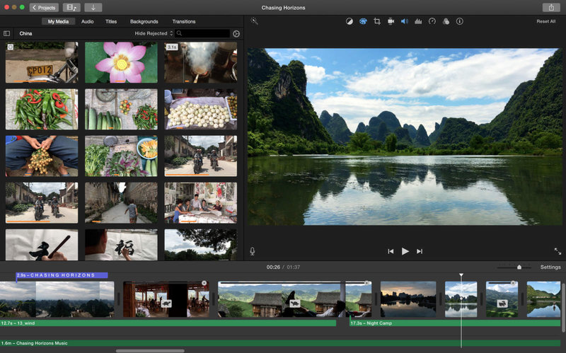 программа на пк iMovie