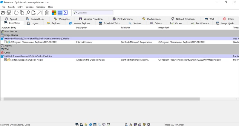 Microsoft Autoruns