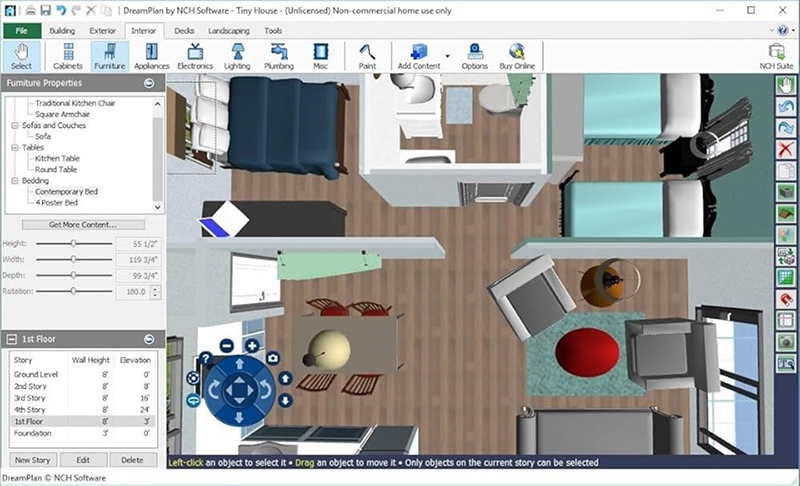 интерфейс DreamPlan