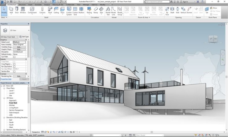 скриншот Revit