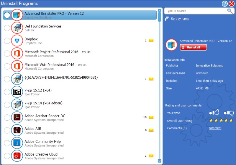 Скриншот Advanced Uninstaller PRO