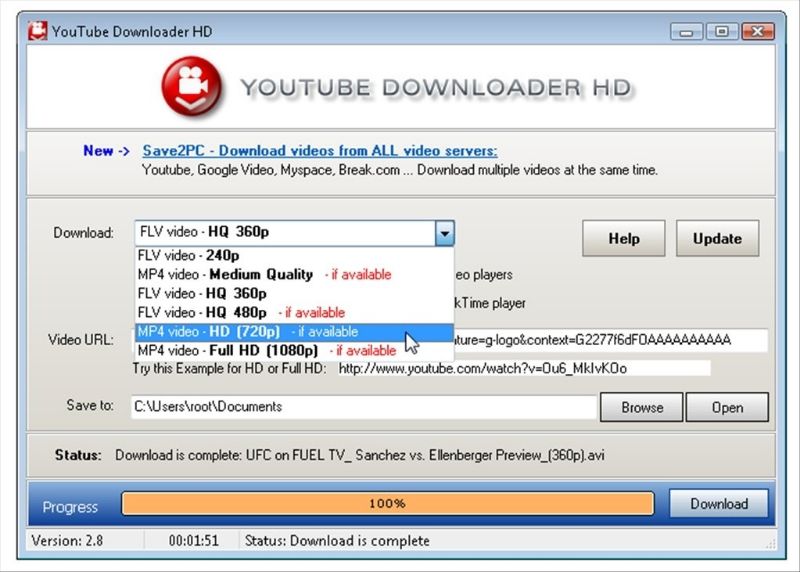 Скриншот YouTube Video Downloader 5