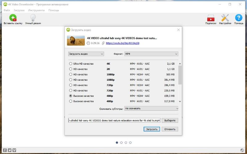 Скриншот 4K Video Downloader 3