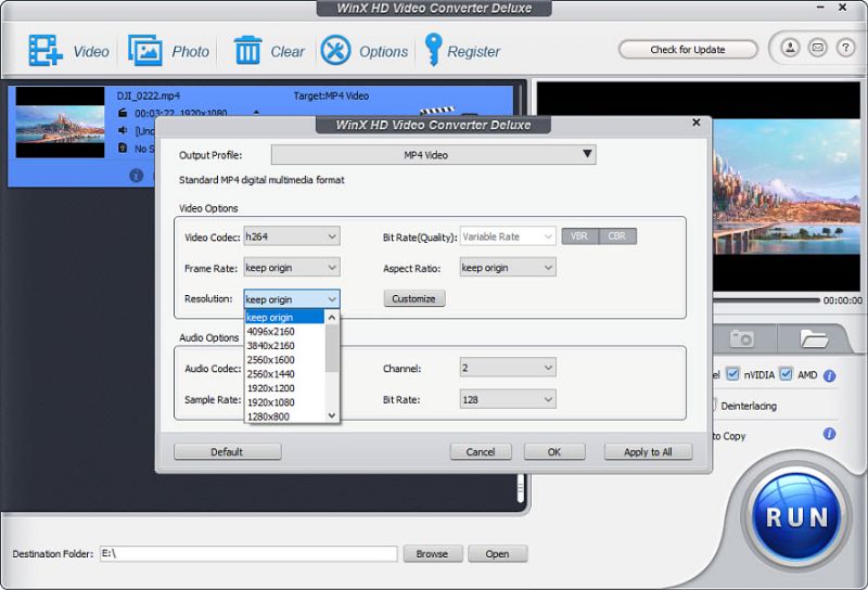 Скриншот Winx Video Converter 2