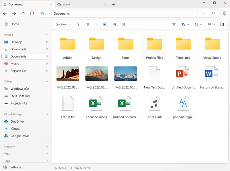 Скриншот Files
