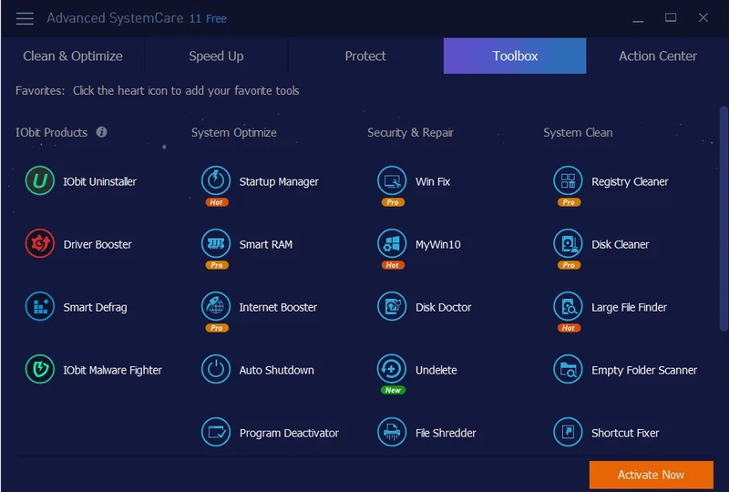Скриншот Advanced SystemCare
