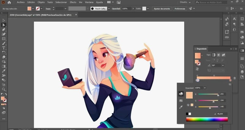 Скриншот Adobe Illustrator
