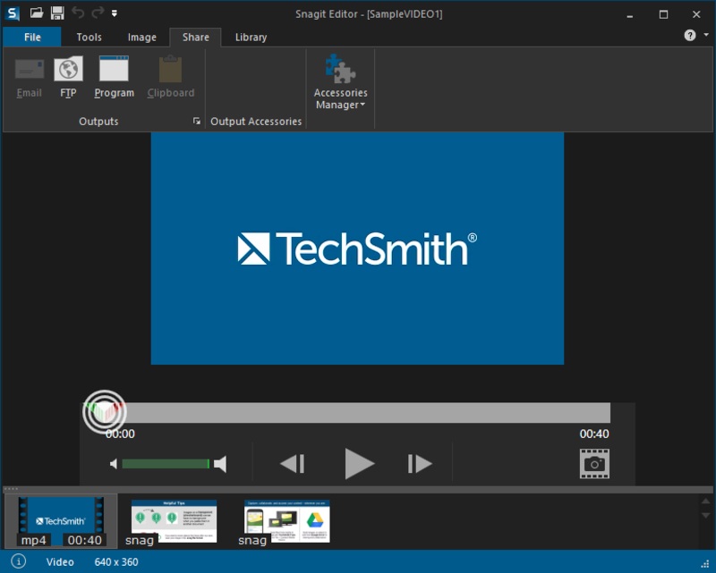 интерфейс Snagit