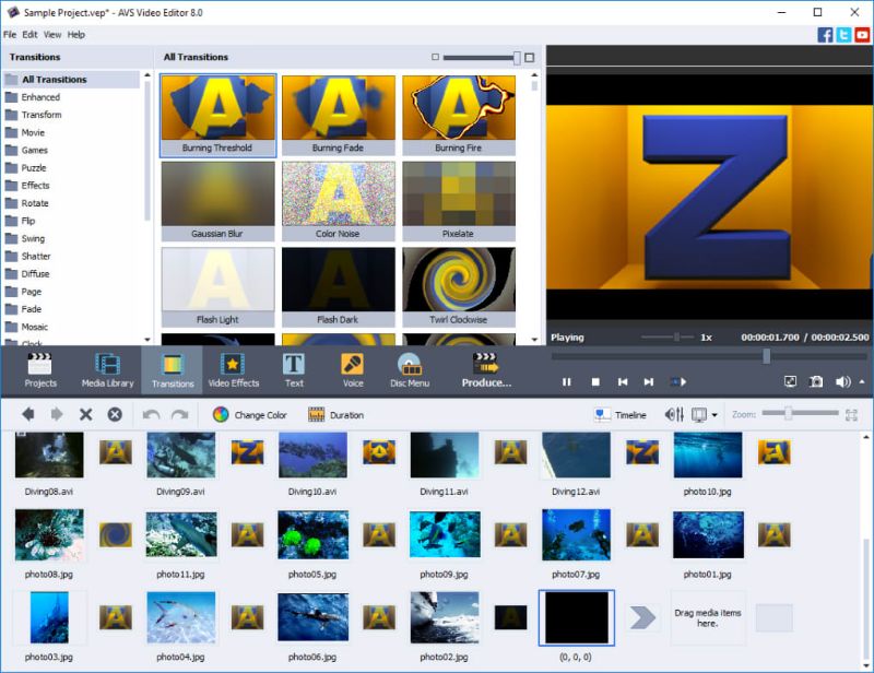 Скриншот AVS Video Editor 3