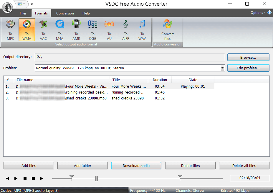 VSDC Free Audio Converter 1